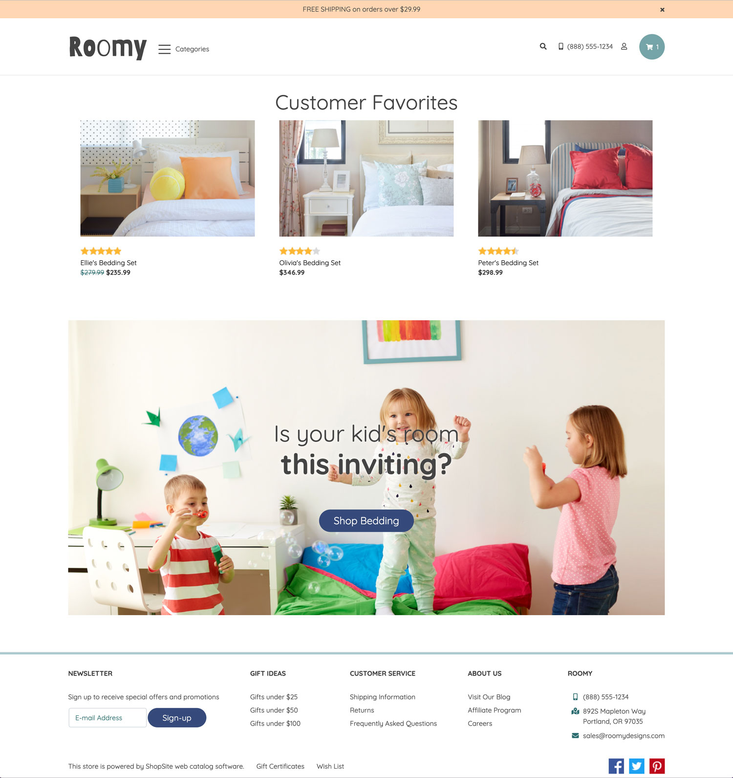 Roomy Theme Preview